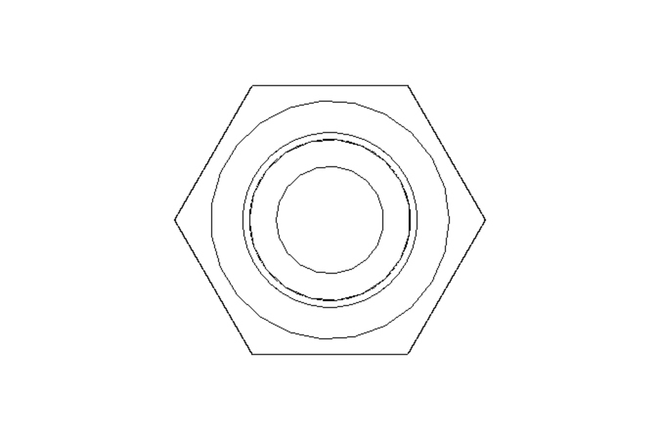 Hexagon screw M6x75 A2 70 ISO4014