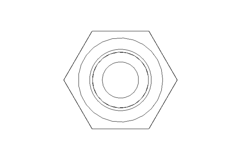Hexagon screw M4x20 8.8 ISO4017