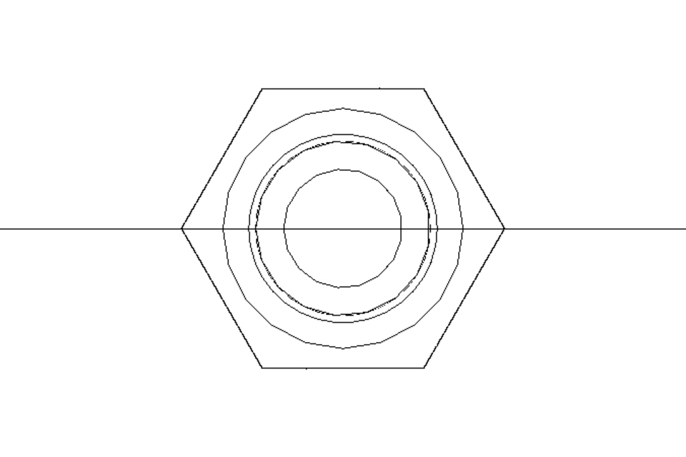 Hexagon screw M5x40 A2 70 ISO4017