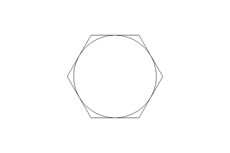 Hexagon screw M6x10 8.8 ISO4017