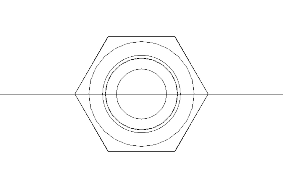 Hexagon screw M10x55 A2 70 ISO4017