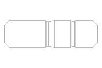 Goujon fileté M12x30 A2 DIN938