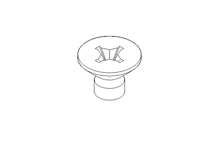 Senkschraube M4x6 PA6 ISO7046