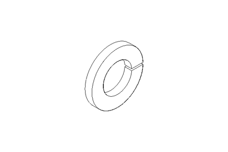 Пружинящее кольцо B 8 A2 DIN127