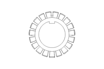 Locking bracket MB5 25x42 St DIN5406