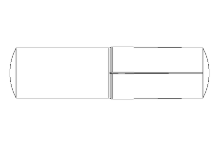 Grooved dowel pin ISO8741 2x8 A2