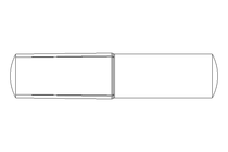 Grooved dowel pin ISO8741 5x24 A2