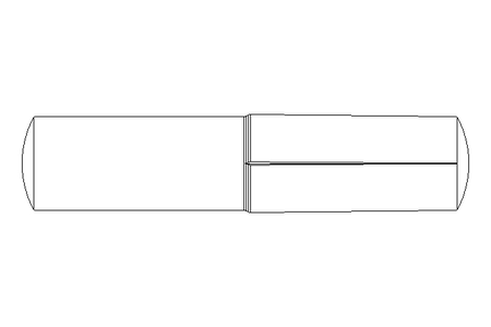 Grooved dowel pin ISO8741 5x24 A2