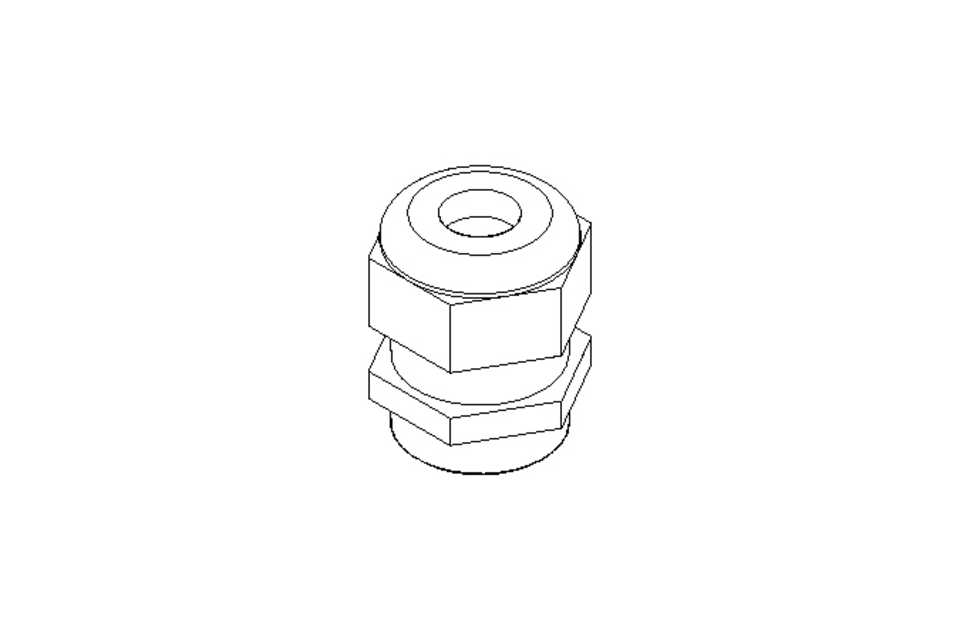 Cable Gland M32 gray ( 7 - 13) UL