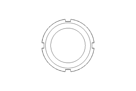 Slotted nut M40x1.5 1.0503