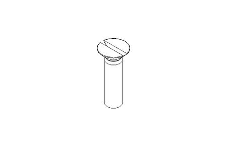 Slotted countersunk screw M8x30 A2