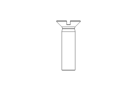 Slotted countersunk screw M8x30 A2