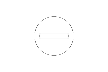 Slotted countersunk screw M8x30 A2