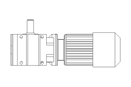 Worm gear motor 0.25kW 9.5 1/min