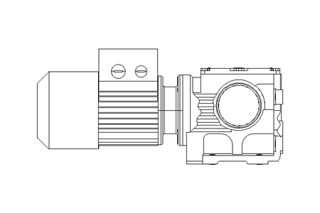 Worm gear motor 0.25kW 9.5 1/min