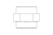 DOUBLE FITTING 2" L=62 DIN2990, 1.4571