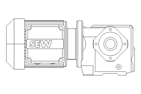 Worm gear motor 0.25kW 199 1/min