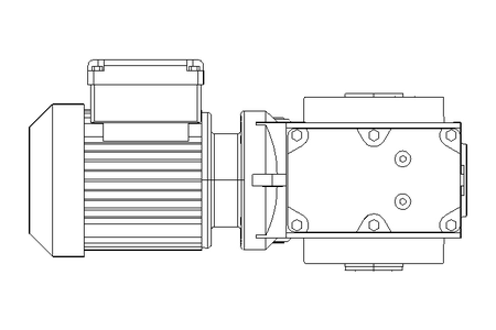 螺杆齿轮速电机 0,18kW 4,3 1/min