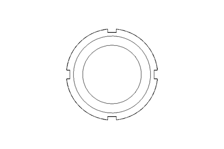 Slotted nut M35x1.5 1.0503