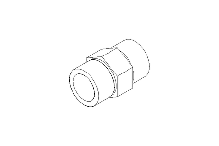 Pipe screw connector L 22/22 St-Zn