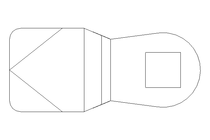 Zunge H=34 mm GHE 602F867 Nirosta