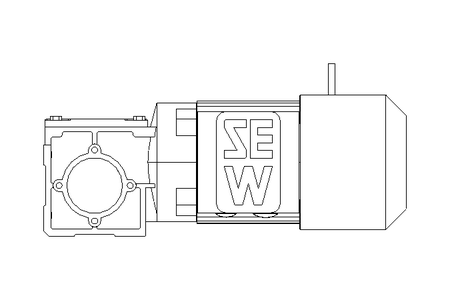 Winkelgetriebemotor 0,37kW 323 1/min