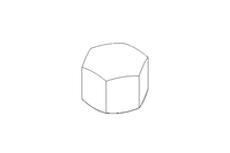 Hexagon cap nut M14x1.5 A4 DIN917