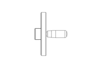 Handrad D=140 B=14H7NUT GN322-140-K14-D