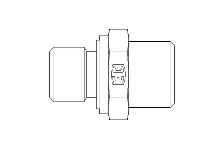 Raccord de tube L 10 G1/4" 1.4571