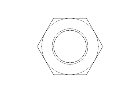 Tuerca hexagonal M12x1,5 St-Zn DIN439