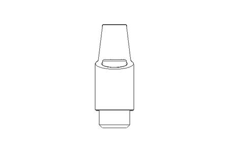 Klemmhebel M12 Innengewinde 1.4305