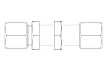 Thread. bulkhead connect. L 8/8 1.4571