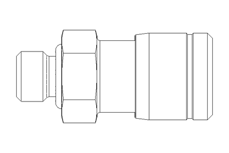 Conexao roscada M5 D=4