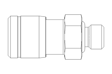 Conexao roscada M5 D=4