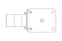 Roulette pivotante 100x40 350kg