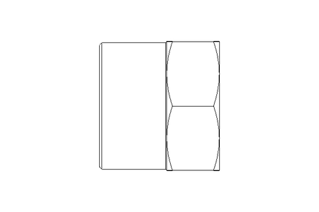 PORCA DE REDUCAO 3/4 " X 1/2 "  AISI 316