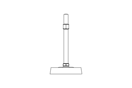 Gelenkfuss M 10x151 St-Zn