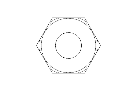 Hexagon nut M4 A4 DIN985