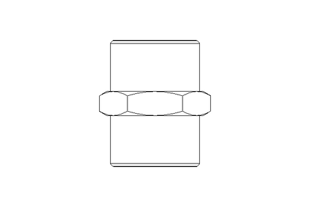 6KT-Doppelnippel 1"