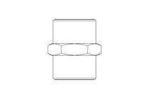 6KT-Doppelnippel 1"