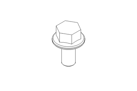 Hexagon screw M5x10 A2 DIN EN 1665