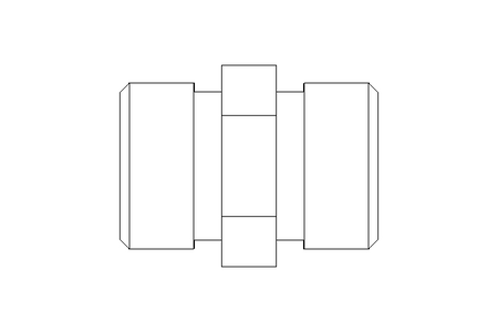 Pipe screw connector L 12/12 1.4571