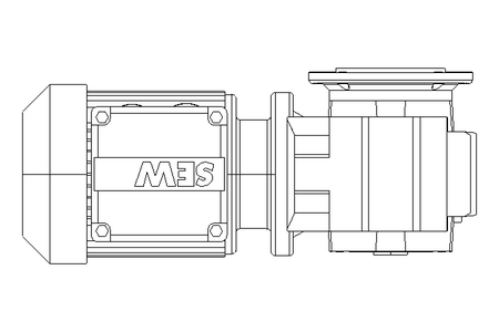 Worm gear motor 0.25kW 30 1/min