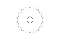 CHAIN SPROCKET SERIES 2251 Z=18 D=30