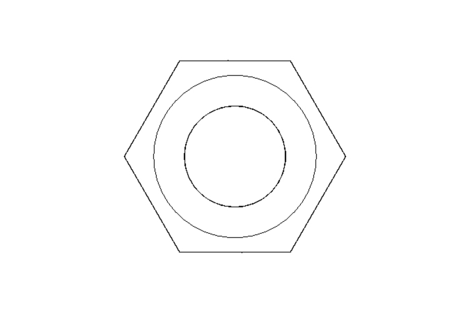 Hexagon nut M10 A4 DIN980