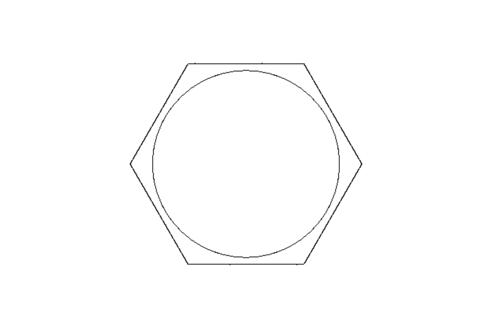 Ecrou borgne hexagonal M20 A2 DIN1587