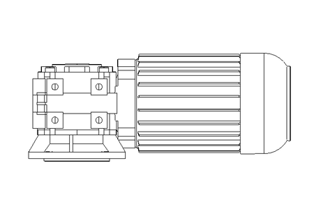 Schneckengetriebemotor 0,37kW 72 1/min