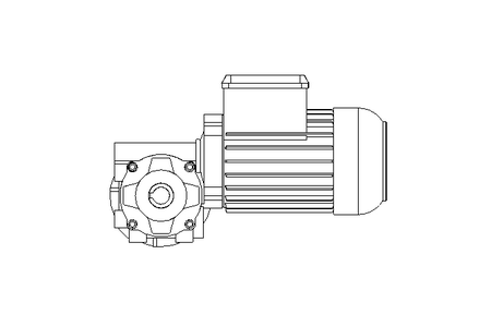 Worm gear motor 0.37kW 72 1/min