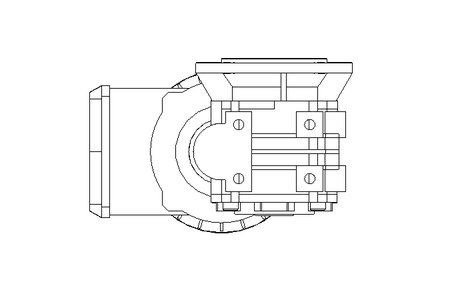 Worm gear motor 0.37kW 72 1/min