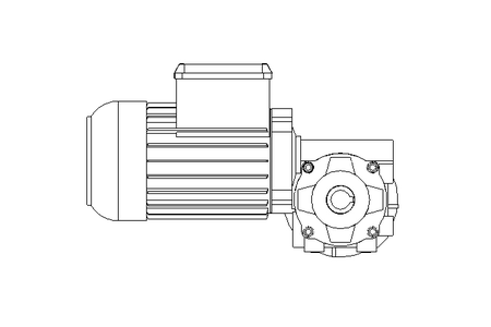 Worm gear motor 0.37kW 72 1/min